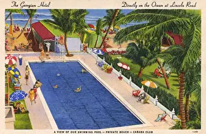 Bathers Prints: The Georgian Hotel, Miami Beach, Florida, USA