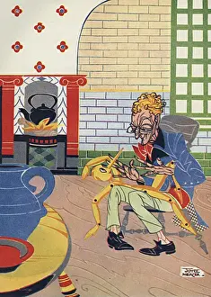 Puppets Prints: Geppetto and Pinocchio