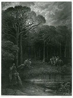 Enid Prints: GERAINT CHARGES BANDITS