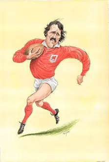Davies Prints: Gerald Davies - Welsh rugby player