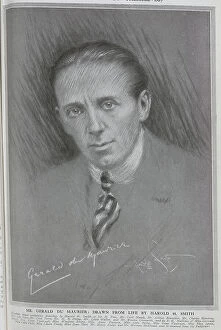 Maurier Collection: Gerald du Maurier, actor drawn from life by Harold H Smith, artist