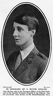Ambulances Gallery: Geraldine Hedges, Transport Officer in the Balkans, WW1