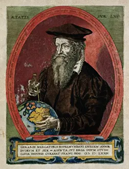 Philosophy Prints: Gerardus Mercator (1512-1594). Engraving