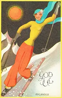 Gerda Prints: Skier