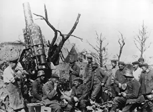 Krupp Prints: German 15cm howitzer, Picardy, France, WW1