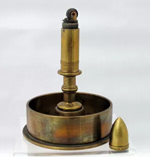 Images Dated 14th February 2012: German 77mm shell case base - mounted brass lighter