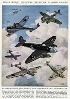 Surroundings Prints: German aircraft camouflage by G. H. Davis