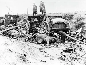 Wireless Collection: German battery destroyed by British artillery, WW1