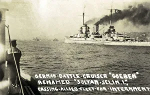 Selim Collection: German Battlecruiser Goeben renamed Sultan Selim I