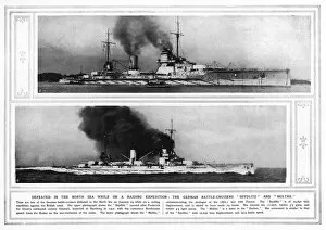 Images Dated 6th April 2016: German battlecruisers Seydlitz and Moltke, 1915