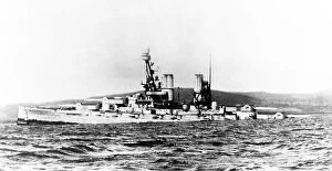 Scapa Collection: A German battleship, Scapa Flow, Orkney, June 1919