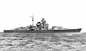 Sinking Prints: German Battleship Tirpitz WW2