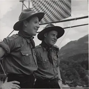Two German boy scouts in Bavaria