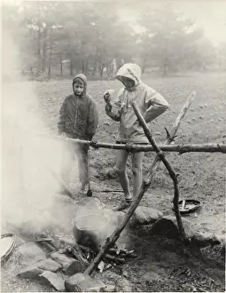 German boy scouts at camp