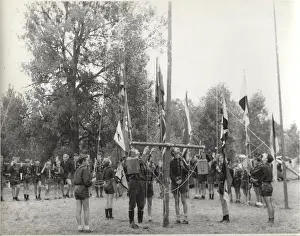 German boy scouts at camp, Forchheim, Germany