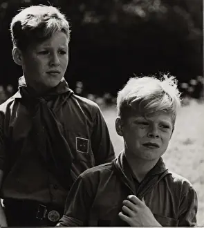 Unhappy Prints: Two German boy scouts on an outdoor activity