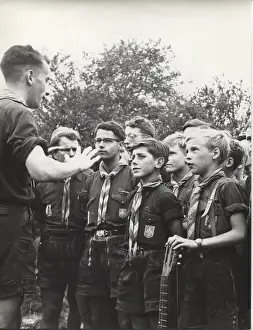 Guitar Prints: German boy scouts at World Jamboree