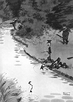 Hague Gallery: German Breaches of the Hague Convention by Heath Robinson