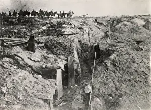 Reserve Prints: German cavalry overlook the enemys shattered reserve position on the Western Front