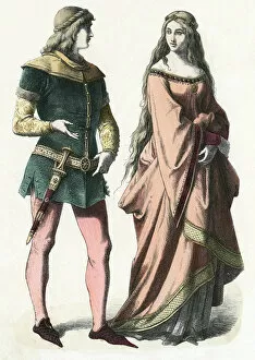 1350 Collection: German Costume Late C14