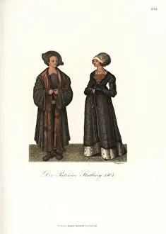 Margaretha Prints: German costume of the nobility, 1504