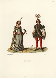 Images Dated 26th June 2019: German costumes of the late 15th century
