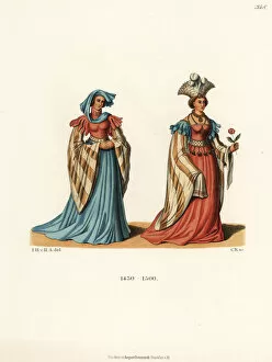 Images Dated 26th June 2019: German costumes of the late 15th century