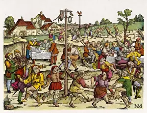 May Pole Prints: German Country Fair / C16