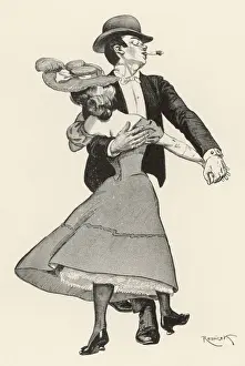 Munchen Prints: German Couple Dancing