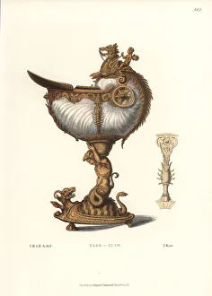 Chalice Gallery: German cup made out of a nautilus shell decorated