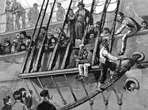 Berthed Collection: German Emigrant Ship in Southampton Docks, Great Britain, 18