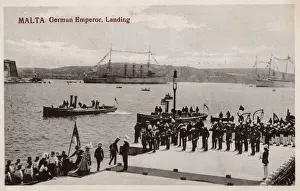 Stepping Prints: German Emperor Kaiser Wilhelm II landing in Malta