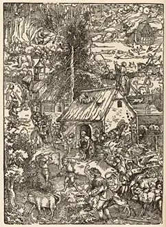 1552 Prints: German Farm C16