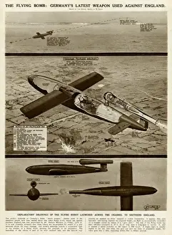 Robot Prints: German flying bomb by G. H. Davis