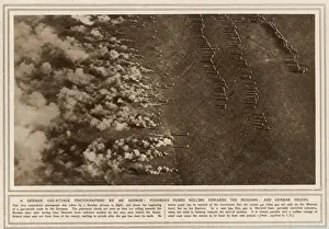 German gas attack on the Russian front