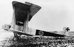 Mercedes Prints: German Gotha G III heavy bomber plane, WW1