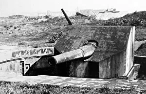 A German gun on the Belgian coast during the First World War