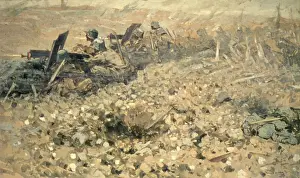 German gunners on the Somme, France, WW1