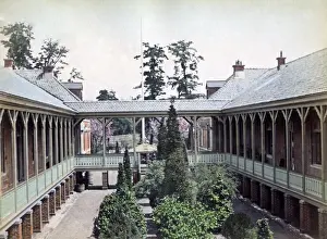 Yokohama Prints: The German hospital, Yokohama, circa 1890