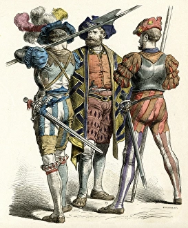 Images Dated 22nd April 2016: German infantry 16th century