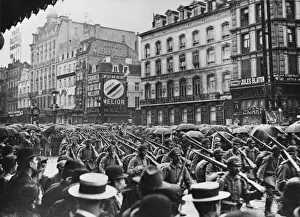 German infantry in Belgium WWI