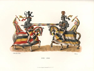 Artworksandappliancesfromthemiddleagestothe17thcentury Collection: German joust, mid 16th century