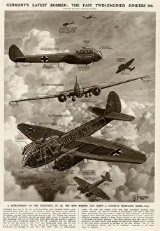 Fast Prints: German Junkers 188 bomber by G. H. Davis