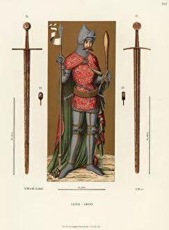 Images Dated 3rd June 2019: German knight in armour of the late 14th century