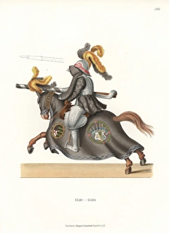 Artworksandappliancesfromthemiddleagestothe17thcentury Collection: German knight in jousting armor, 16th century