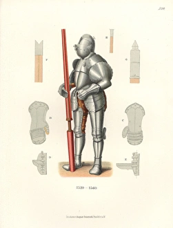 Artworksandappliancesfromthemiddleagestothe17thcentury Collection: German knight in jousting armor, mid 16th century