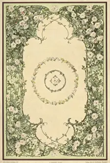 Circles Prints: German leaf and flower design