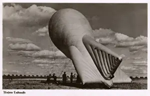 Barrage Prints: German Luftwaffe Barrage Balloon - WWII