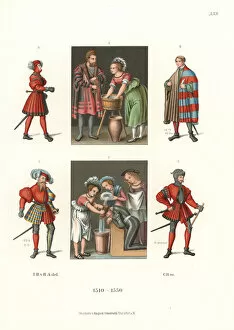 Breastplate Gallery: German male costume of the first half of the 16th century