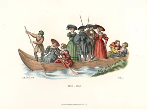 German male and female costumes, early 16th century German male and female costumes, early 16th century